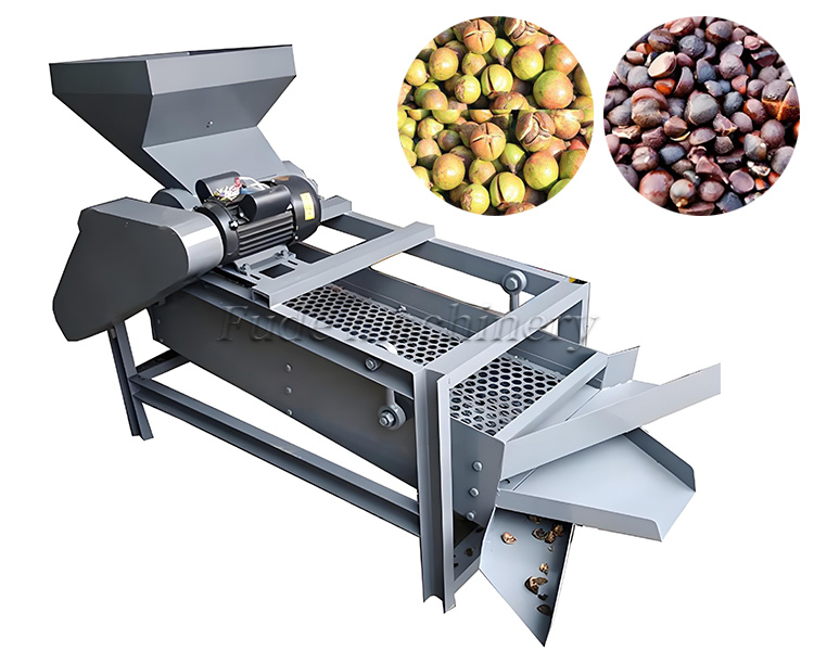 Tea seed shelling machine