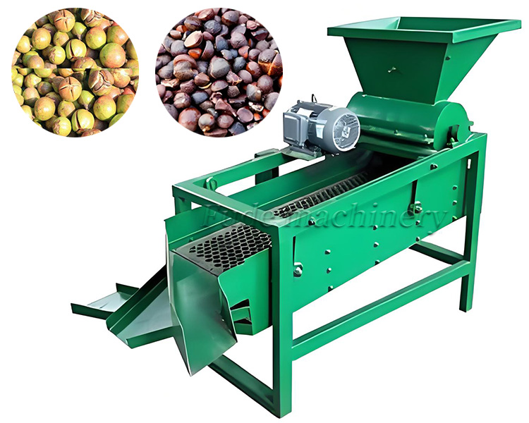 Tea seed shelling machine